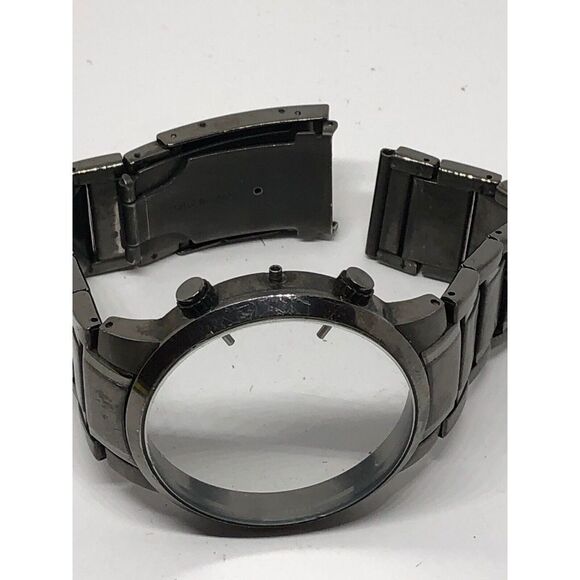 Authentic Fossil Links Watch Used Parts Crystal Case 48mm Full Band 23mm Bb516 - Picture 5 of 7